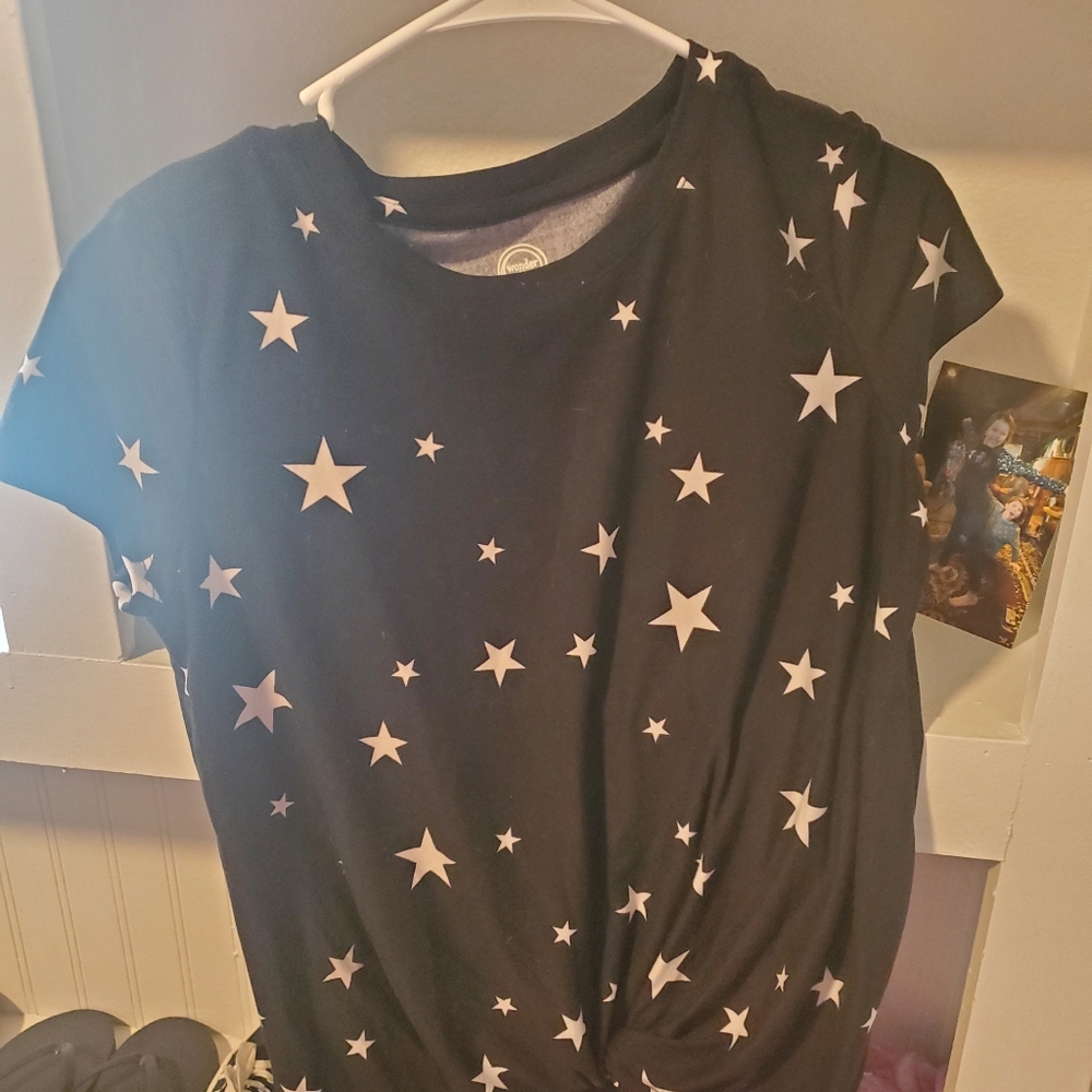 black wonder nation shirt with white stars